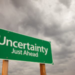 Uncertainty Just Ahead sign