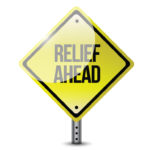 Relief ahead sign