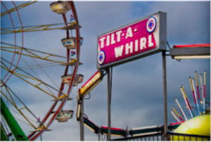 Tilt-a-Whirl at the county fair